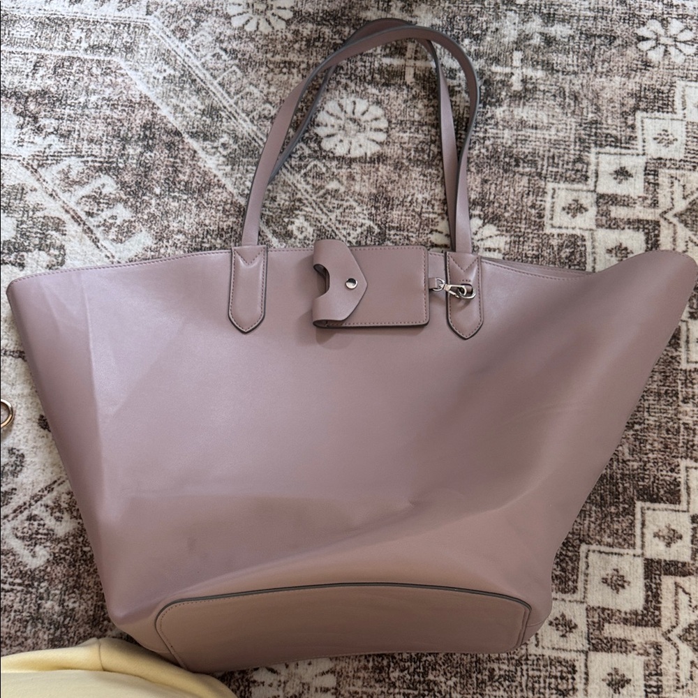 a new day Mauve Tote Bag with Matching Pouch